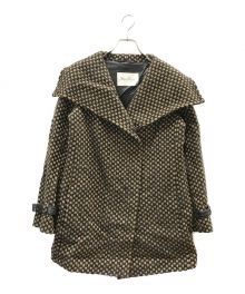 MaxMara（マックスマーラ）の古着「WHITE TAG RIALTO TYPE SHAWL COLLAR WOOL BELTED COAT」｜ブラウン