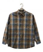 AURALEEオーラリー）の古着「SUPER LIGHT WOOL CHECK SHIRT」｜ブラウン