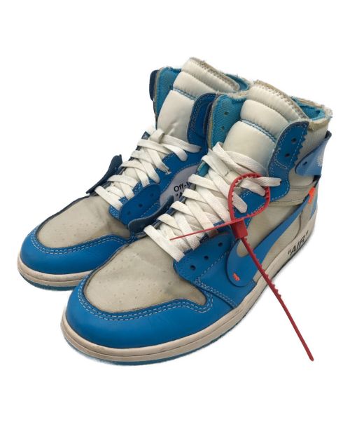 NIKE（ナイキ）NIKE (ナイキ) OFFWHITE (オフホワイト) Air Jordan 1 High UNC ブルー サイズ:28.5の古着・服飾アイテム