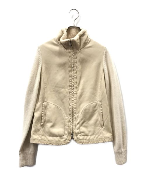 LORO PIANA（ロロピアーナ）LORO PIANA (ロロピアーナ) ベビーカシミヤレザージャケット ベージュ サイズ:38の古着・服飾アイテム