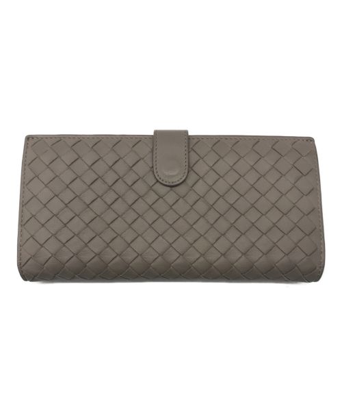 BOTTEGA VENETA（ボッテガベネタ）BOTTEGA VENETA (ボッテガベネタ) イントレチャート長財布 ベージュ サイズ:下記参照の古着・服飾アイテム