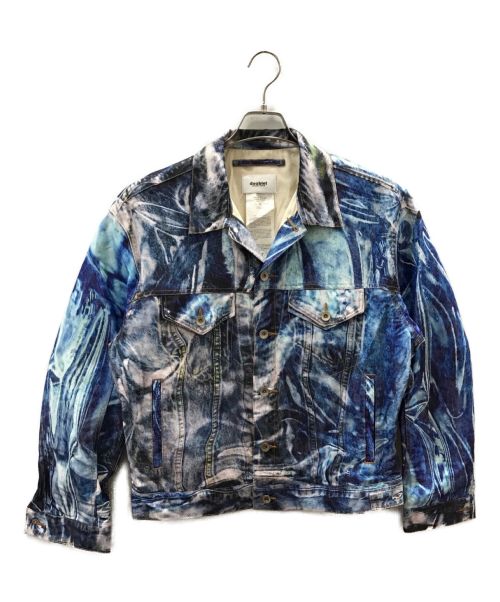 doublet（ダブレット）doublet (ダブレット) MIRAGE PRINTED DENIM JACKET ブルー サイズ:Mの古着・服飾アイテム