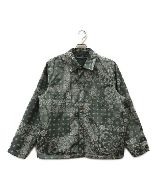 KITH（キス）KITH (キス) Flocked Deconstructed Bandana Coaches Jacket グリーン サイズ:L 未使用品の古着・服飾アイテム