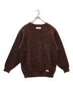 WACKO MARIAワコマリア）の古着「LEOPARD MOHAIR KNIT」｜ブラウン