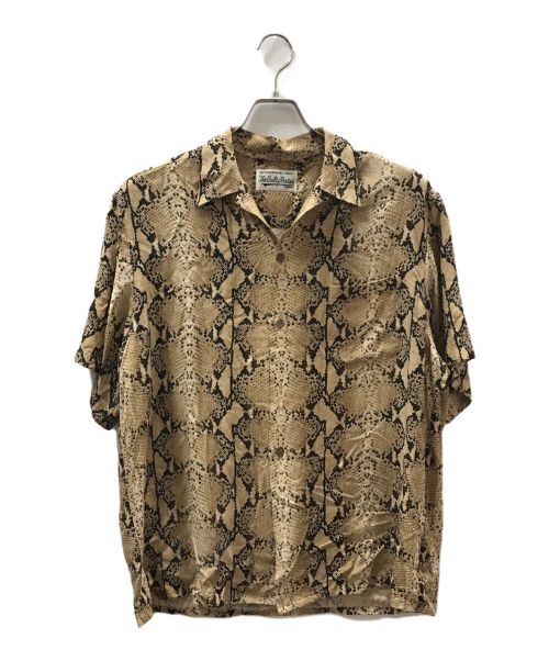 WACKO MARIA（ワコマリア）WACKO MARIA (ワコマリア) PYTHON HAWAIIAN SHIRT ベージュ サイズ:Lの古着・服飾アイテム