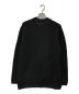 COMME des GARCONS HOMME PLUS (コムデギャルソンオムプリュス) Front Cross Pattern Crew Knit プルオーバー ニット ブラック サイズ:L 未使用品：39800円