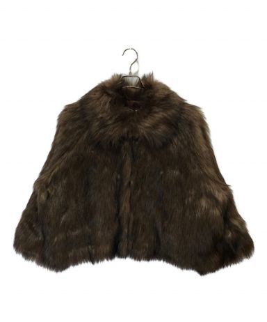 中古・古着通販】LEINWANDE (ラインヴァンド) Vegan Fur Jacket ブラウン サイズ:F 未使用品｜ブランド・古着通販  トレファク公式【TREFAC FASHION】スマホサイト