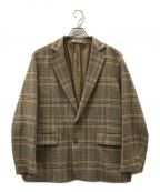 AURALEEオーラリー）の古着「WOOL SERGE CHECK JACKET」｜ブラウン