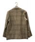 AURALEE (オーラリー) WOOL SERGE CHECK JACKET ブラウン サイズ:4：19800円