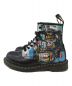 Dr.Martens (ドクターマーチン) Jean-Michel Basquiat (ジャン ミシェル バスキア) BASQUIAT II BLACK 8ホールブーツ ブラック サイズ:UK7：17800円