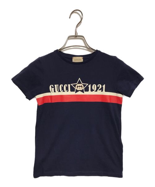 GUCCI（グッチ）GUCCI (グッチ) Tシャツ ネイビー サイズ:SIZE 8の古着・服飾アイテム