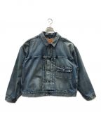 LEVI'Sリーバイス）の古着「SUPER WIDE TRUCKER JACKET」｜ブルー