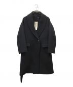 BLURHMSブラームス）の古着「Wool and Cashmere Melton Shawl Coat」｜ネイビー