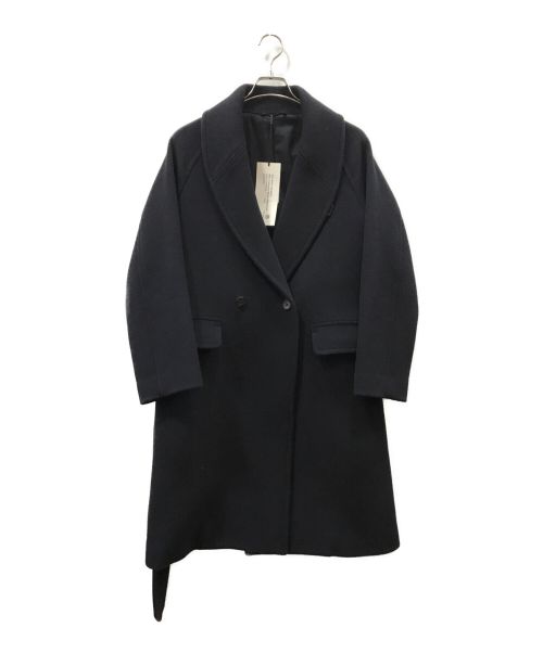 BLURHMS（ブラームス）blurhms (ブラームス) Wool and Cashmere Melton Shawl Coat ネイビー 未使用品の古着・服飾アイテム