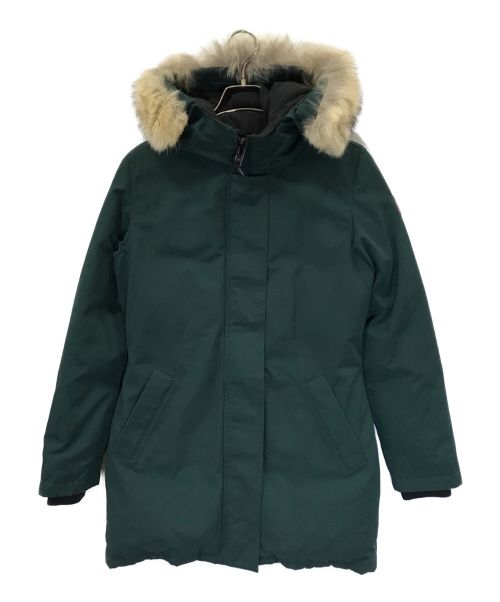 CANADA GOOSE（カナダグース）CANADA GOOSE (カナダグース) VICTORIA PARKA グリーン サイズ:Sの古着・服飾アイテム