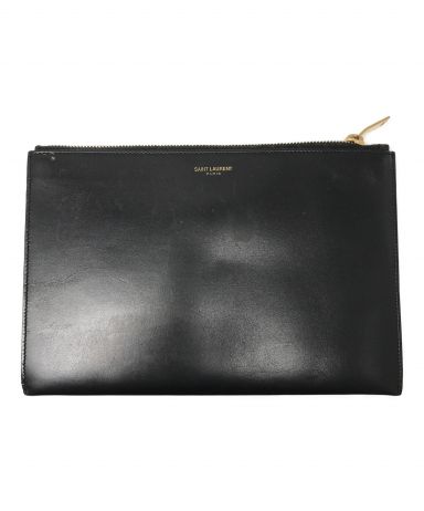 【中古・古着通販】Saint Laurent Paris (サンローランパリ) クラッチバッグ ブラック サイズ:下記参照｜ブランド・古着通販  トレファク公式【TREFAC FASHION】スマホサイト