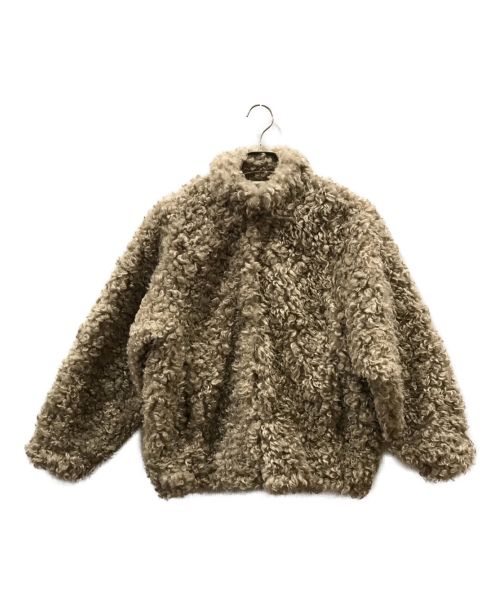 CLANE（クラネ）CLANE (クラネ) MINAMI TANAKA (ミナミ タナカ) CURL FUR SHORT COAT ベージュ 未使用品の古着・服飾アイテム