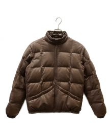 SUPREME（シュプリーム）の古着「Leather Down Jacket」｜ブラウン