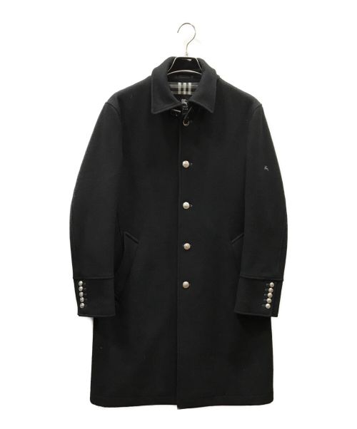 BURBERRY BLACK LABEL（バーバリーブラックレーベル）BURBERRY BLACK LABEL (バーバリーブラックレーベル) マリンコート ブラック サイズ:Lの古着・服飾アイテム