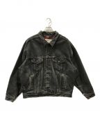 LEVI'Sリーバイス）の古着「Flannel Lined Black Denim Jacket」｜ブラック