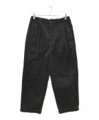 TapWaterタップウォーター）の古着「Corduroy Tuck Trousers」｜ブラック