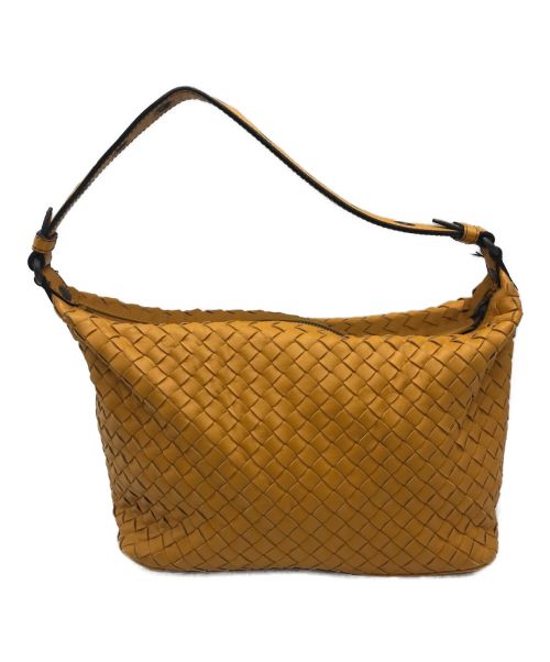 BOTTEGA VENETA（ボッテガベネタ）BOTTEGA VENETA (ボッテガベネタ) イントレチャート トートバッグ イエロー サイズ:下記参照の古着・服飾アイテム