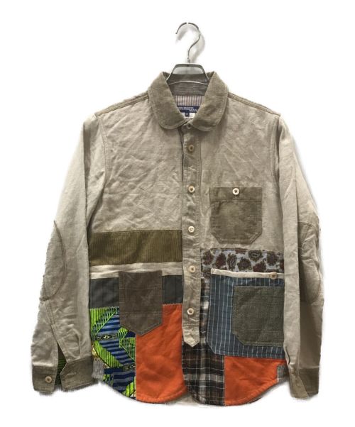 COMME des GARCONS JUNYA WATANABE MAN（コム デ ギャルソン ジュンヤ ワタナベ マン）COMME des GARCONS JUNYA WATANABE MAN (コム デ ギャルソン ジュンヤ ワタナベ マン) パッチワークジャケット ベージュ サイズ:XSの古着・服飾アイテム