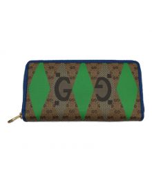 GUCCI（グッチ）の古着「アラウンドジップウォレット」｜グリーン