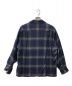 WACKO MARIA (ワコマリア) OMBRE CHECK OPEN COLLAR SHIRT ブルー サイズ:L：24800円