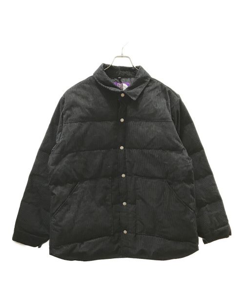 THE NORTHFACE PURPLELABEL（ザ・ノースフェイス パープルレーベル）THE NORTHFACE PURPLELABEL (ザ・ノースフェイス パープルレーベル) Corduroy Down Shirt Jacket ブラック サイズ:XLの古着・服飾アイテム