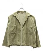 AURALEEオーラリー）の古着「WASHED CORDUROY SHIRTS JACKET」｜グリーン