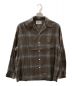 WACKO MARIA（ワコマリア）の古着「OMBRAY CHECK OPEN COLLAR SHIRTS L/S」｜ブラウン