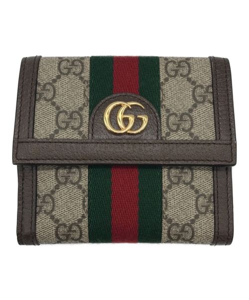 GUCCI（グッチ）GUCCI (グッチ) 2つ折り財布 ベージュ サイズ:下記参照の古着・服飾アイテム