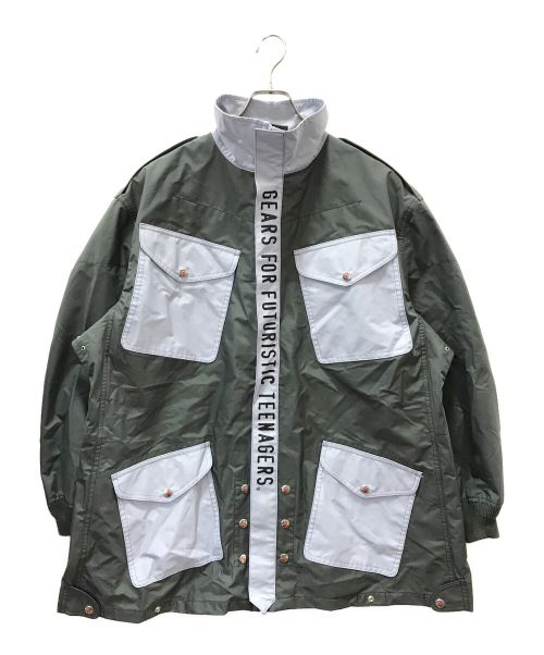 HUMAN MADE（ヒューマンメイド）HUMAN MADE (ヒューマンメイド) MILITARY RAIN JACKET グレー サイズ:Mの古着・服飾アイテム