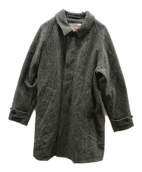 BEAMS PLUS（ビームスプラス）BEAMS PLUS (ビームスプラス) Harris Tweed (ハリスツイード) バルカラーコート グレー サイズ:XLの古着・服飾アイテム