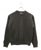 AURALEEオーラリー）の古着「FRANCH MERINO RIB KNIT P/O」｜ダークブラウン