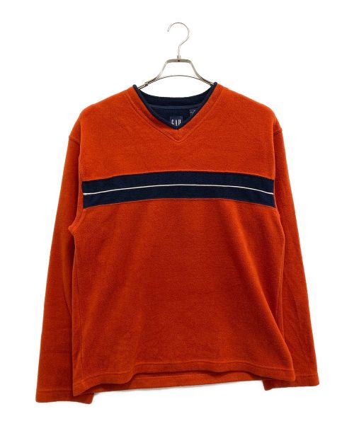 OLD GAP（オールドギャップ）OLD GAP (オールドギャップ) フリースカットソー オレンジ サイズ:SIZE Mの古着・服飾アイテム