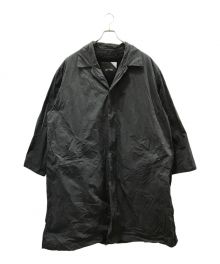 ATON（エイトン）の古着「DOPE DYE NYLON | BALMACAAN COAT」｜グレー