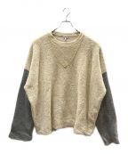 LOEWEロエベ）の古着「Two-tone stretch wool blend sweater」｜ベージュ