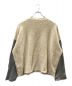 LOEWE (ロエベ) Two-tone stretch wool blend sweater ベージュ サイズ:L：25000円