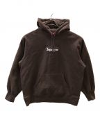 SUPREMEシュプリーム）の古着「Box Logo Hooded Sweatshirt」｜ブラウン