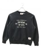 SUPREME×WTAPSシュプリーム×ダブルタップス）の古着「Crewneck」｜ブラック