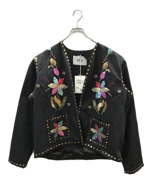 BODE（ボーディ）BODE (ボーディ) SEQUINED PINHEEL JACKET ブラック サイズ:XXLの古着・服飾アイテム