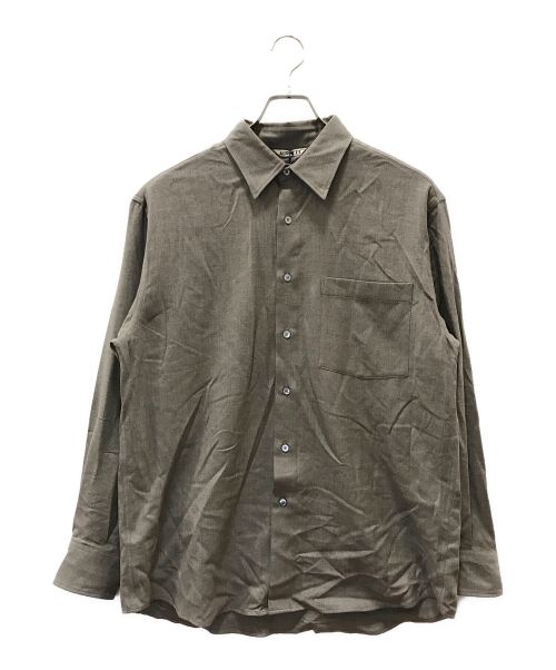 AURALEE（オーラリー）AURALEE (オーラリー) SUPER LIGHT WOOL SHIRTS ブラウン サイズ:3の古着・服飾アイテム