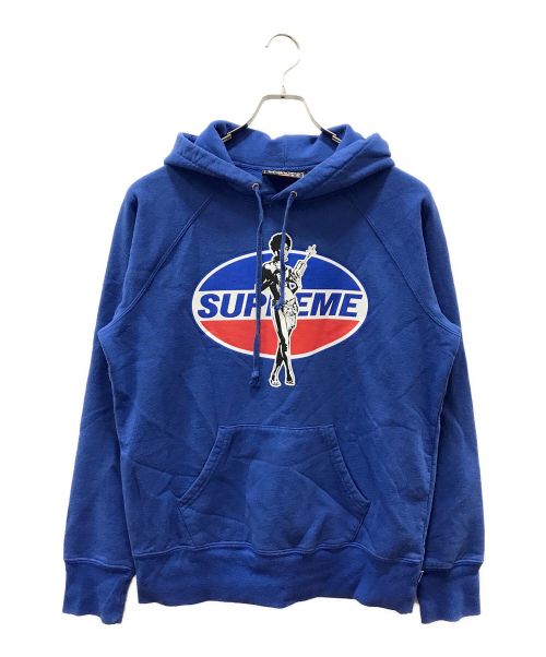 SUPREME（シュプリーム）SUPREME (シュプリーム) Hysteric Glamour (ヒステリックグラマー) Hooded Sweatshirt ブルー サイズ:Sの古着・服飾アイテム