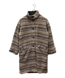 missoni（ミッソーニ）の古着「裏地キルティングスタンドカラーコート」｜ベージュ