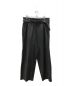 YOKE（ヨーク）の古着「PIN STRIPE HI-WAIST BELTED TROUSERS」｜グレー