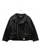 NEIGHBORHOODネイバーフッド）の古着「STANDCOLLAR RIDERS JACKET」｜ブラック