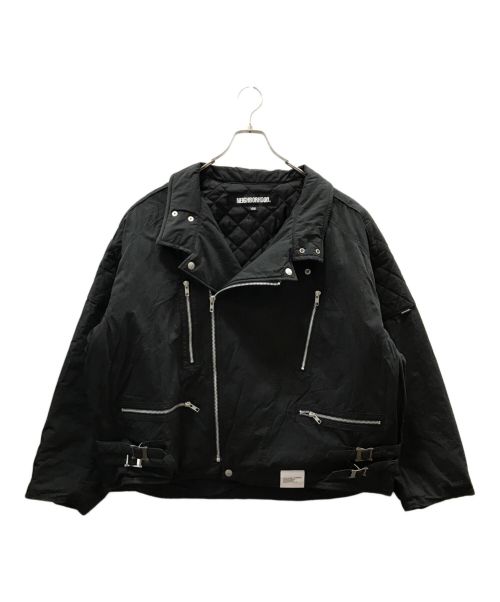 NEIGHBORHOOD（ネイバーフッド）NEIGHBORHOOD (ネイバーフッド) STANDCOLLAR RIDERS JACKET ブラック サイズ:Lの古着・服飾アイテム