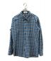 CELINE（セリーヌ）の古着「LOOSE SHIRT IN CHECKED」｜ブルー